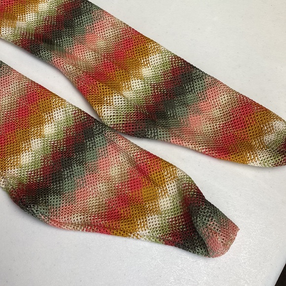 Free People Sierra Woven Diamond Print Over-the-Knee Socks, Colorful - Picture 4 of 12